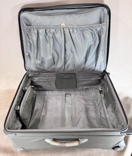 Briggs & Riley 24 Inch Baseline Upright Olive Expandable Checked Suitcase U524NX - Picture 7 of 16