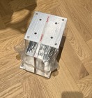 Galvanised Bolt Down Post Shoe 100 x 100mm