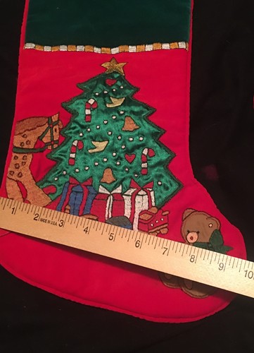 Weihnachtsstrumpf Applikation Weihnachtsbaum mit Geschenken - Bild 6 von 7