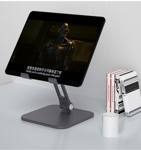 Tablet Stand Holder for Desk Adjustable Aluminum Portable Stand Holder Desktop - Picture 3 of 5