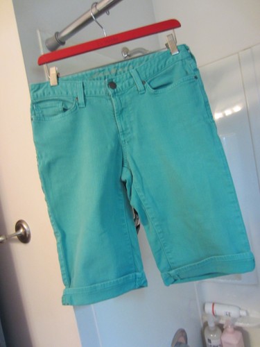 Pre-owned women's denim shorts Eddie Bauer Slightly curvy Size 4 turquoise - Picture 5 of 24