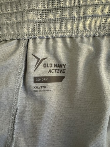 Pantaloncini Old Navy "Active" nuovi con etichette XXL grigio con stampa geometrica e coulisse - Foto 3 di 6