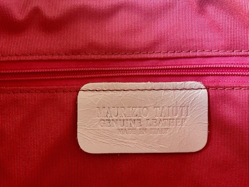 Cartera MAURIZIO TAIUTI Cuero Genuino Floral Acuarela Hecha en Italia Nueva con Etiquetas - Imagen 8 de 11