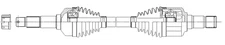 GSP 4103027 CV Axle Assembly