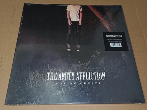 The Amity Affliction – Chasing Ghosts Lemon Yellow Vinyl LP New