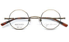 John Lennon Round Eyewear Glasses Frame JL-1129 c.2 ATGold 43  24-143 w/Case