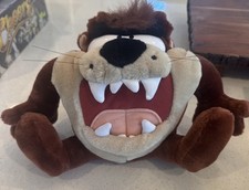 Tazmanian Devil Plush Looney Tunes Makes Noise Talks TAZ Vintage Works 