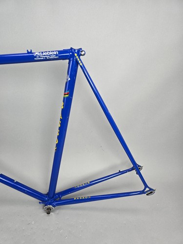 Rahmen Set Basso Blau GAP 61 cm Campagnolo vintage retro frame steel 80s blue - Bild 8 von 24