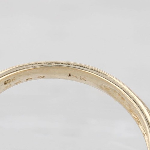 Anillo de diamantes de ópalo de tanzanita de oro amarillo de 14 k talla 4 - Imagen 6 de 11