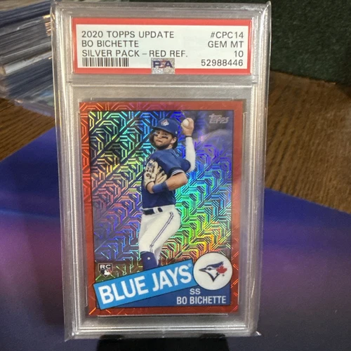 2020 TOPPS BO BICHETTE 1985 CHROME SILVER PACK RED REFRACTOR RC /5 PSA 10