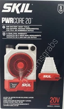 SKIL PWRCORE 20 MISTING FAN & COLLAPSIBLE LANTERN COMBO 20V KIT CB6002D-10 NEW