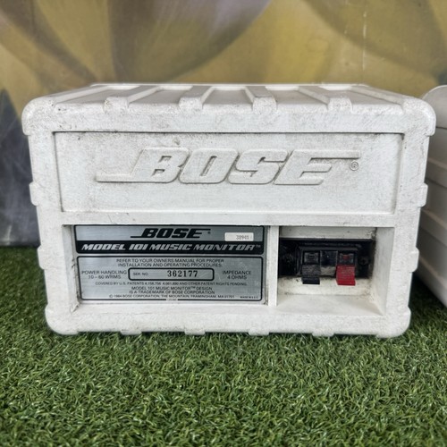 ALTOPARLANTI BOSE STEREO DA SCAFFALE ALTOPARLANTI MODELLO 101 MONITOR MUSICALE BIANCO x 2 - Foto 8 di 9