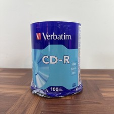Verbatim 52x CD-R 700MB Capacity  100/Pack New Free Shipping