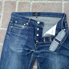A.P.C. Jeans Mens 28 Petit Standard Selvedge denim Slim Straight Redline