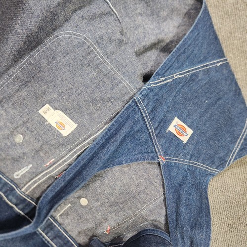 Vintage Dickies Latzhose Latzhose Herren 38x32 USA Made Denim Workwear 80er 90er blau - Bild 12 von 12