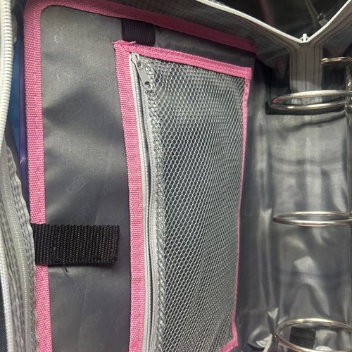 Case It 2 in 1 Dual D Ring 3 Inch capacity Zipper Binder TD-110 Pink & Purple - Picture 7 of 8