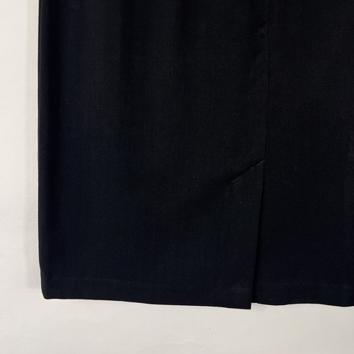 Wrapper Pencil Skirt Women's Size 11 High Rise Knee Length Black - Picture 10 of 13