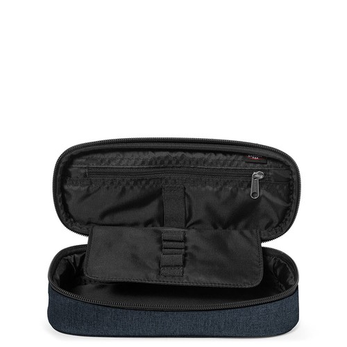 ASTUCCIO eastpak OVAL SINGLE blu 26W TRIPLE DENIM con zip EK717 portapenne - Imagen 3 de 3