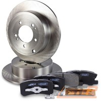 Bremsscheiben Voll Ø302 + BelÄGe Hinten FÜR Citroen C4 Mitsubishi ASX Outlander