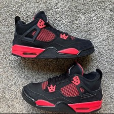 Nike Air Jordan 4 Retro Red Thunder Size 7 Youth (Size 8.5 Women's)