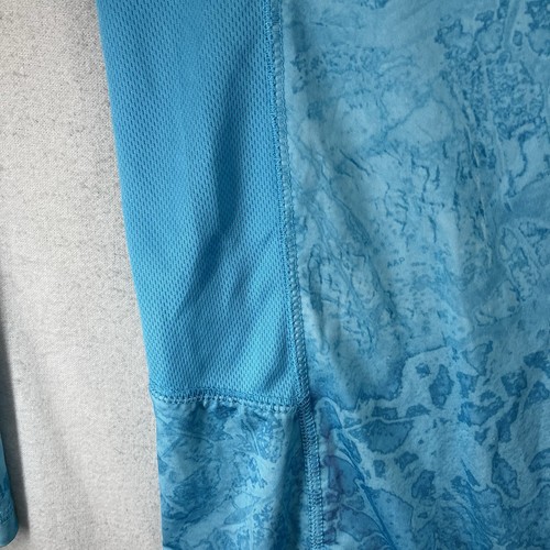 Realtree Wav3 Herren 3XL blau Tarnmuster Langarm Performance Angeln Hemd 58x33 - Bild 8 von 13