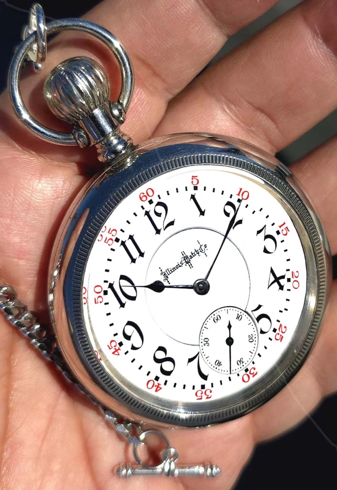 Reloj Bolsillo RR Vitrina 21 Joyas Talla 18 Gama Alta ILLINOIS Bunn Especial Foto 4 de 4