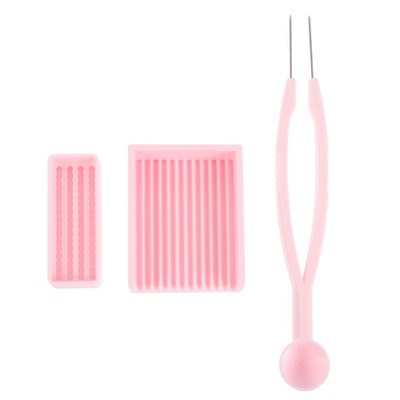 Fuse Beads Organizer Tray Double Needle Tweezer Scoop Beading Tool Kit
