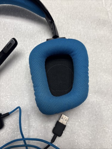 Logitech G430 Black/Blue Over the Ear Gaming Headset, w/built in mic, &USB jack - Photo 5/5