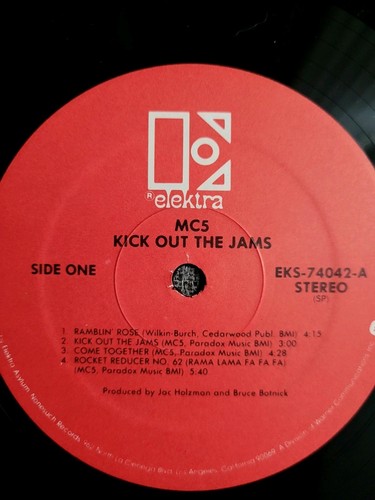 MC5 Kick Out The Jams Elektra EKS-74042-A Red Label Original Issue - Bild 4 von 4