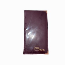 RESTAURANT SUPPLIES Credit Card Folio Brand New Brown