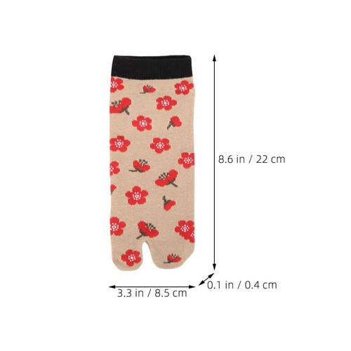 1 Pair Women Cotton Socks Cute Flower Pattern Socks Low Cut Socks Warm Socks - Bild 12 von 12