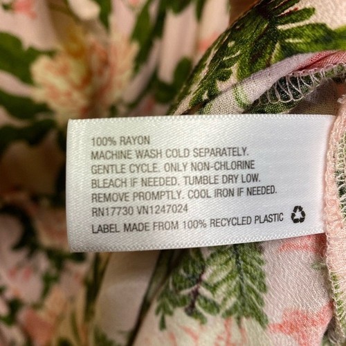 Agua Bendita x Target Women's Peony Botanical Print Tie-Front Midi Dress - Picture 7 of 7