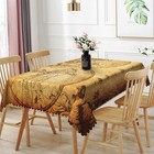 60x120inches Old World Map Tablecloth Vintage World Map Earth Global Geograph...