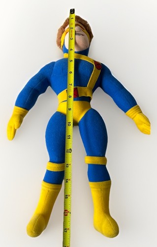 Peluche De Colección Ultimate Marvel Cyclops 17" RARO 2001 - Imagen 3 de 10