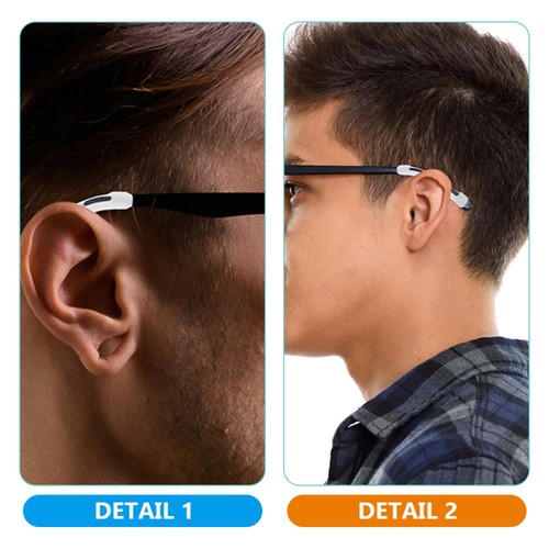 10 Pairs Spectacle Leg Covers Glasses Silicone Temple Grips Eyeglass Ear Sleeve - Picture 10 of 12