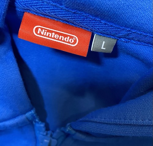 Nintendo PIKMIN Blue Hoodie Jacket Parka Japan Size L (See Measurements) - Picture 3 of 10