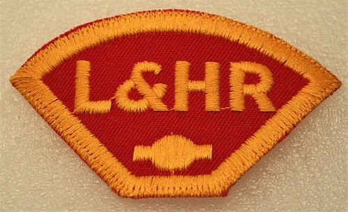 Parche de ruta de tren LH&R Lehigh Hudson River Railroad Company nuevo de lote antiguo década de 1970 - Imagen 2 de 3