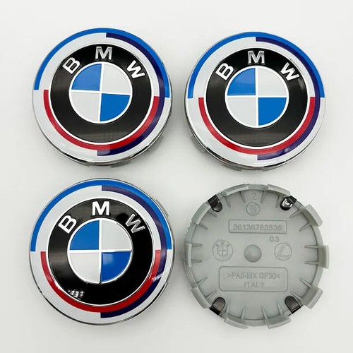 Wheel Center Caps Rims Cover Badge For BMW E36 E46 E63 E64 E65 E90 4x 68mm Car  - Picture 21 of 23