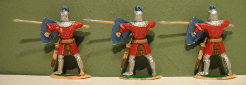 Lot of 9 Plastic Toy Soldier Figures - Reamsa Toy Co - Hand Painted Knights - Picture 4 of 23