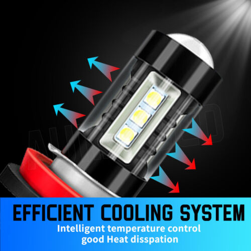 9008 H11 For Mini Cooper 2009 2010-2017 6500K White LED Headlight Bulbs Combo 4x - Picture 11 of 14