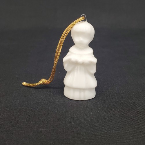 Juego De Colección De 4 Adornos De Navidad De Porcelana Blanca Japón 2" Campana Coro Papá Noel Ratón - Imagen 8 de 12