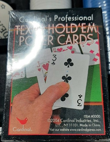 Cardinal's Professional Texas Hold Em Poker Metal Briefcase Extra Chips OPEN BOX - Picture 2 of 6