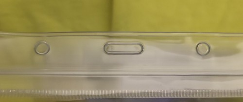 Porta badge trasparente protezione carta d'identità per carta d'identità 4 x 3 in richiudibile impermeabile - Foto 3 di 3