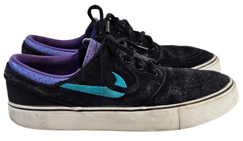 Nike Stefan Janoski SB GS Black Turbo Green Size 5Y Youth - Picture 2 of 12