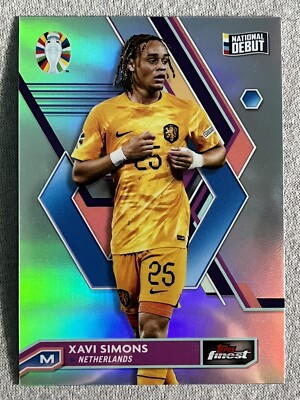 Topps Finest Road to UEFA Euro 2024 Refractor Xavi Simons