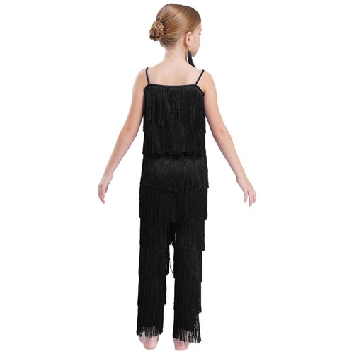 Girls Outfits Dress-up Crop Tops And Pants Show Costumes Solo Dancewear Teens - Picture 26 of 88