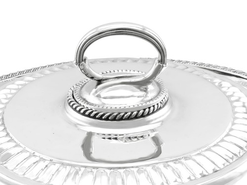 Europäische Silber Suppenterrine Vintage um 1990 - Bild 8 von 11