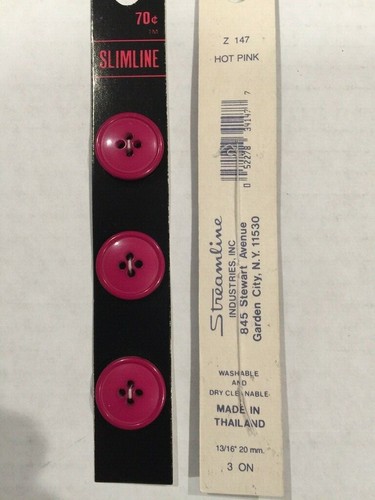 New 3 Card Buttons Size 13/16” or 2O mm-7 Colors To Choose From @ 1.00 per card - Picture 6 of 9