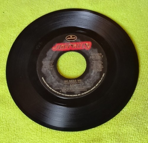 ABC 45rpm 7” Record Be Near Me & A To Z 1985 Mercury  - Picture 2 of 2