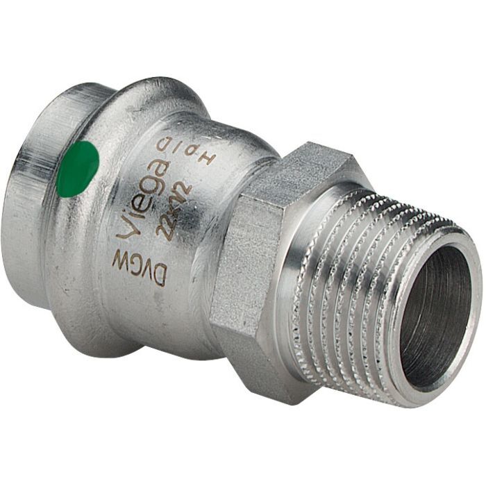 Viega Sanpress Inox Übergangsstück 436506 22 мм x R 1, Шталь нихтростенд,